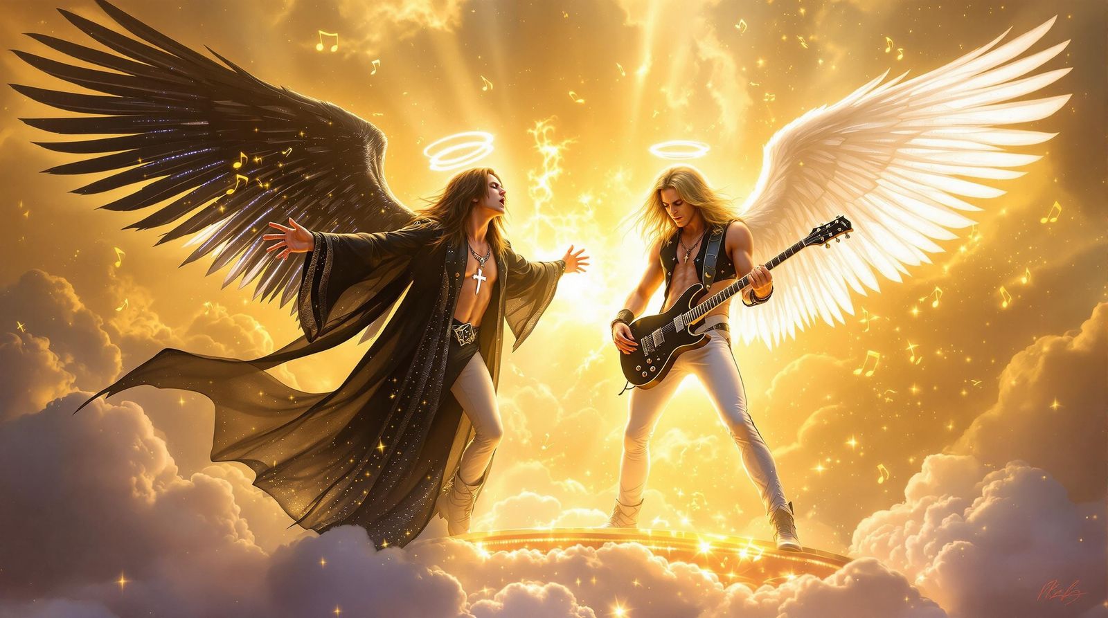 Set in the clouds of Heaven. Ozzy Osbourne and Randy Rhoads ...