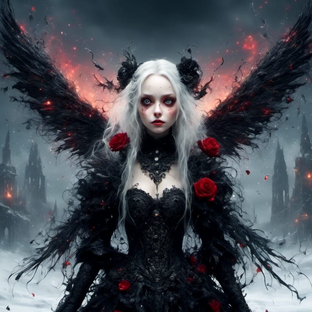 " l'ange de la mort... 🖤❣️🖤 "