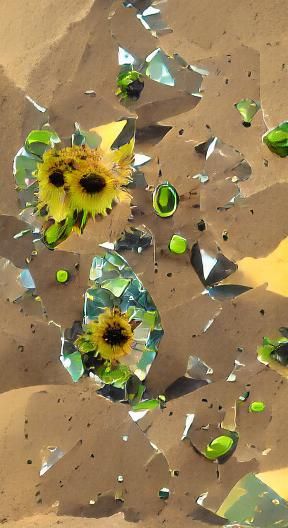 Explosive Peridots and Sunflowers: Abstract Art