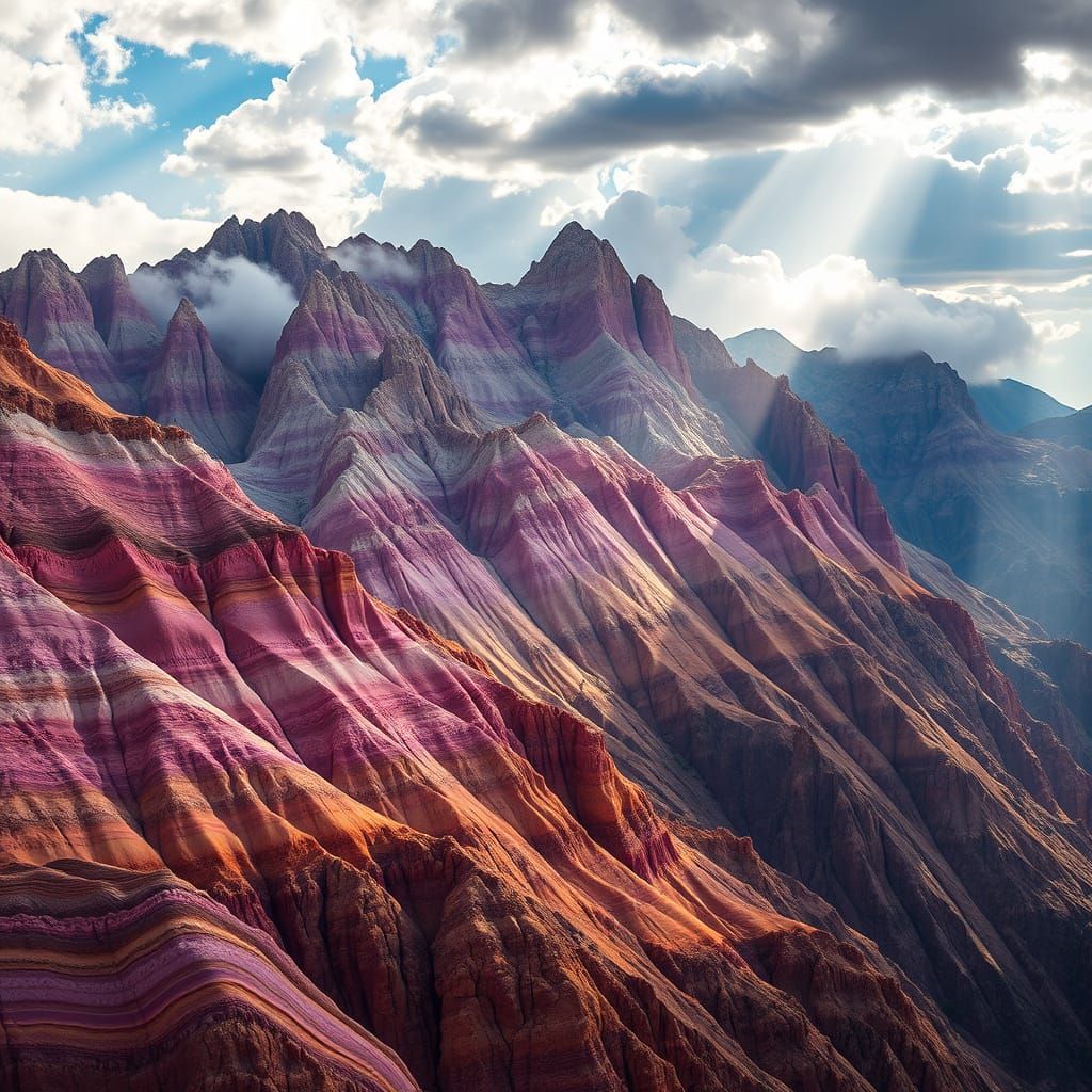 Cinematic Mountain Range in IMAX Style