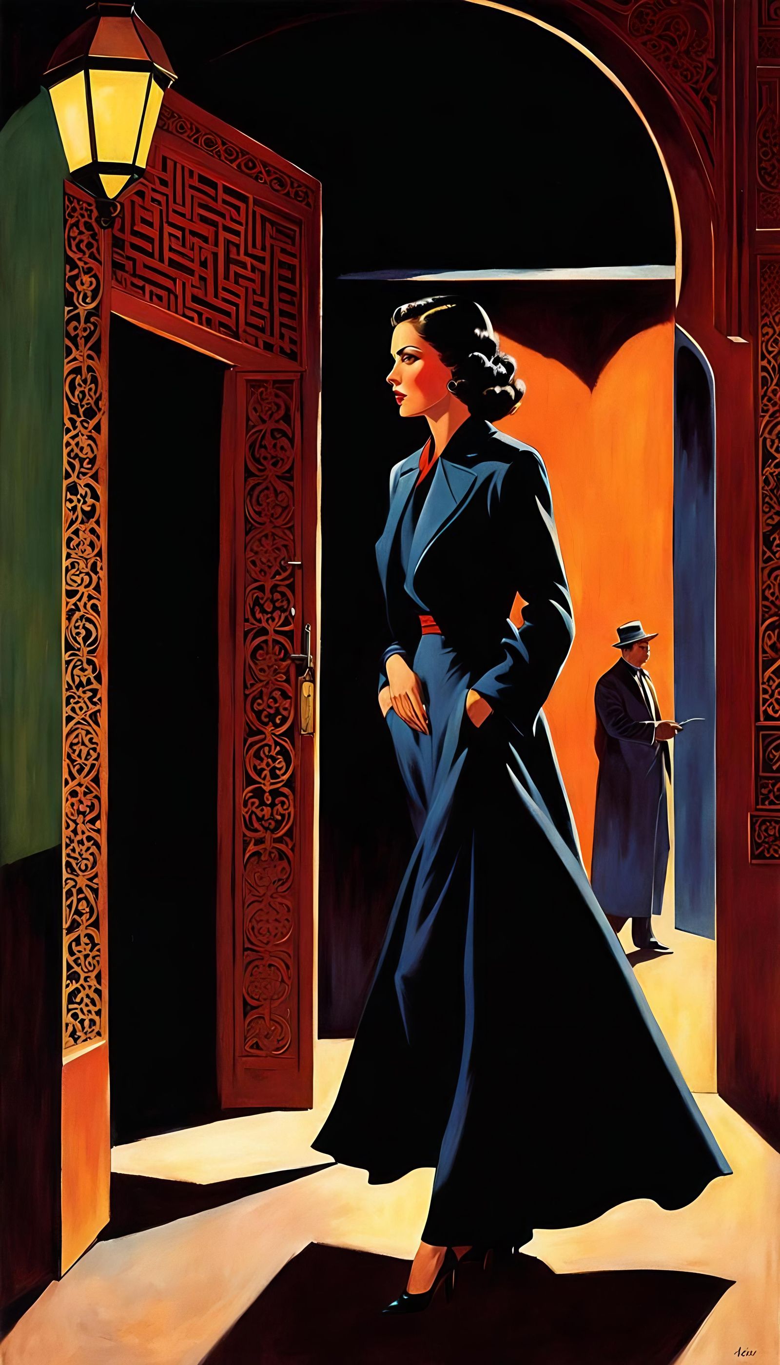 Secret Agent in Marrakesh: 1930s Pulp Cover Art