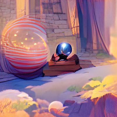 Mystical Orb: Storybook Illustration in 8K