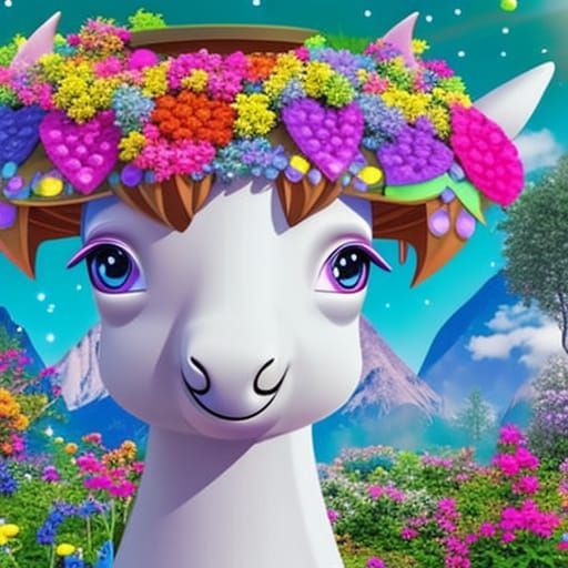 Watercolor Unicorn Puzzle in Magic Garden