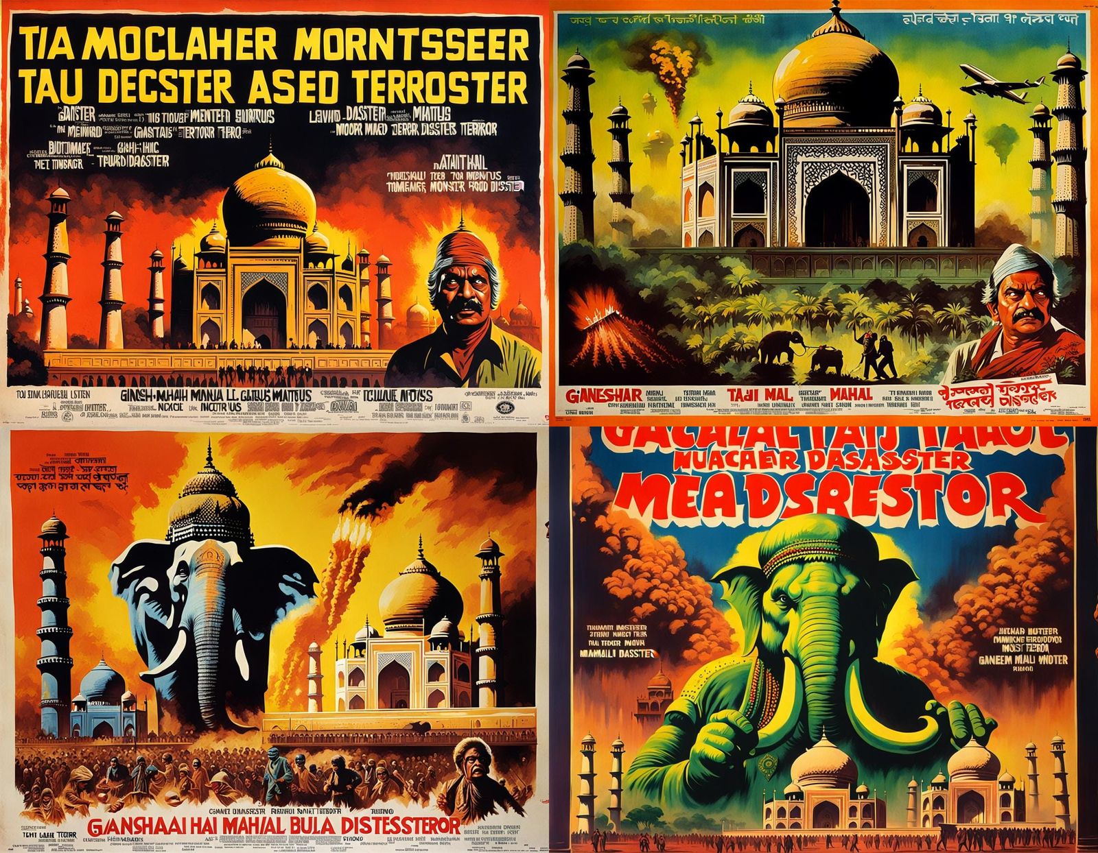 Bollywood Taj Mahal Nuclear Disaster Movie Poster