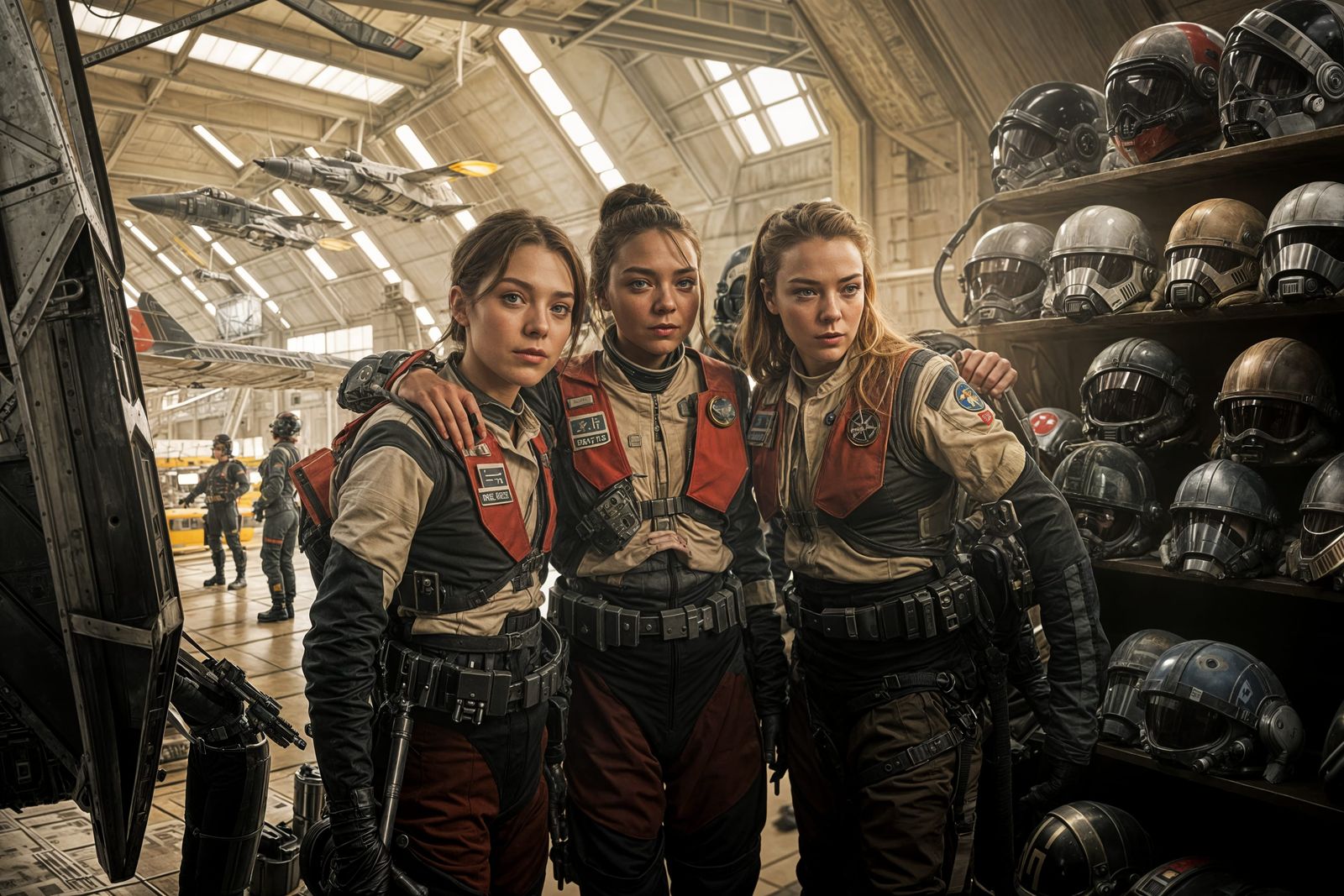 Rebel Heroes Stand United in Flight Suit Formation