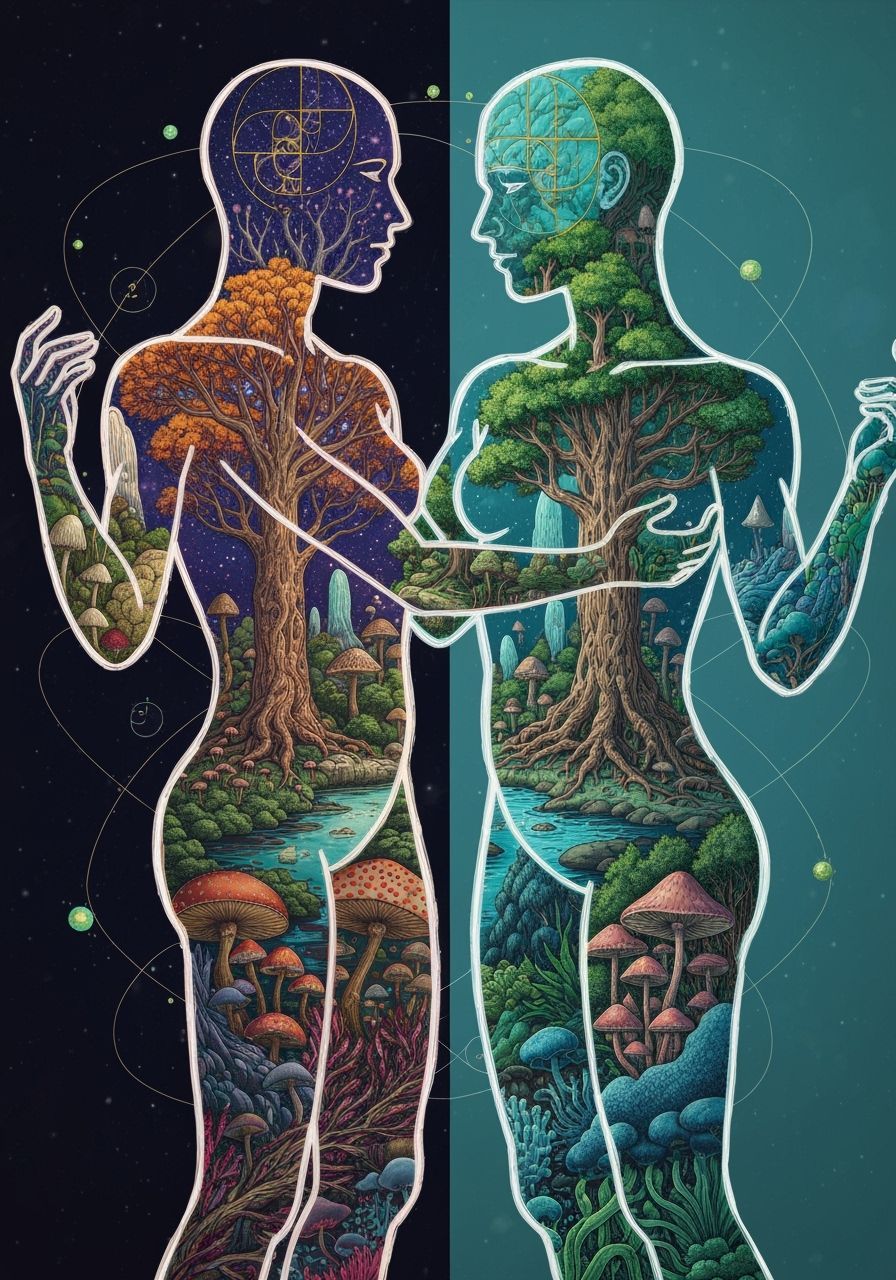 Ethereal Dance of Cosmic Energy: A Surreal Concept Art