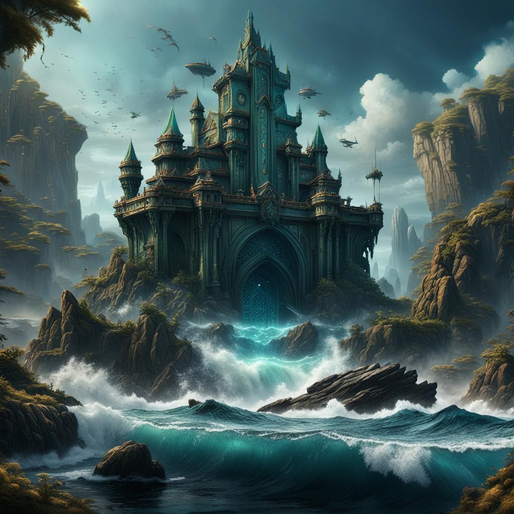 Aquaman Fantasy Concept Art in Deep Color