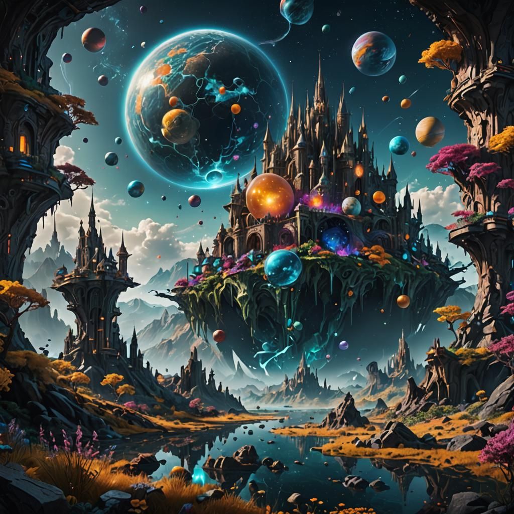 Fantastical Multiverse Concept Art in Deep Color