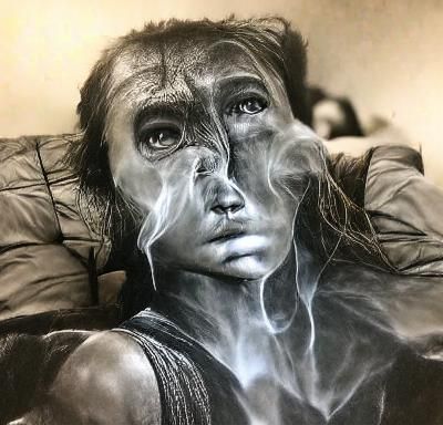 Detailed Charcoal Drawing in 8k Resolution