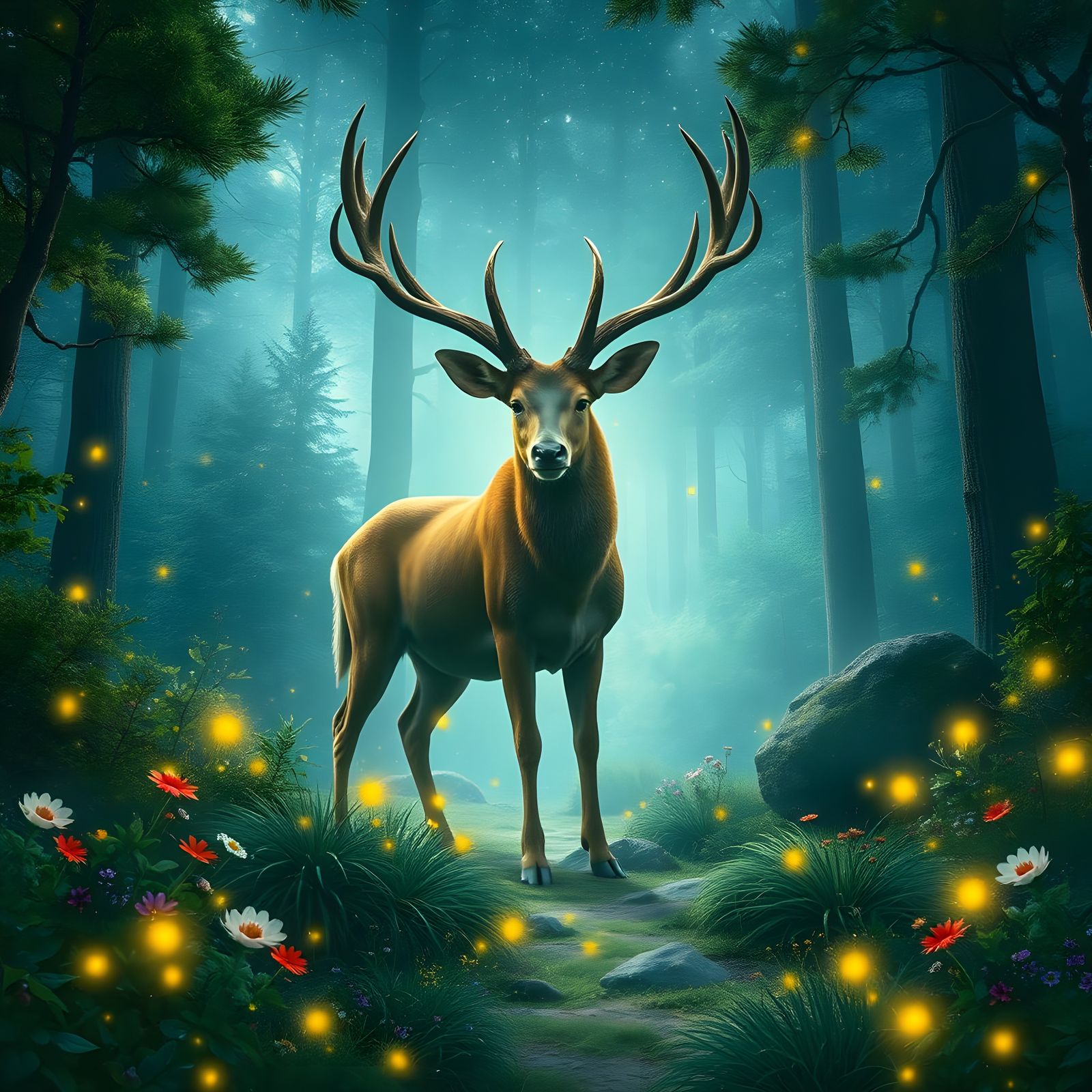 Magical Forest Creature with Telekinesis