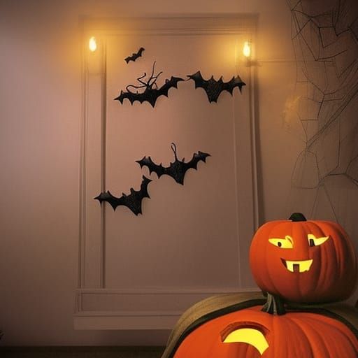 Horror Bedroom Scene for Halloween
