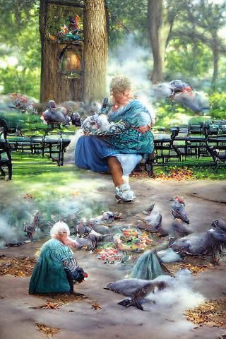 Detailed Pigeon Portrait