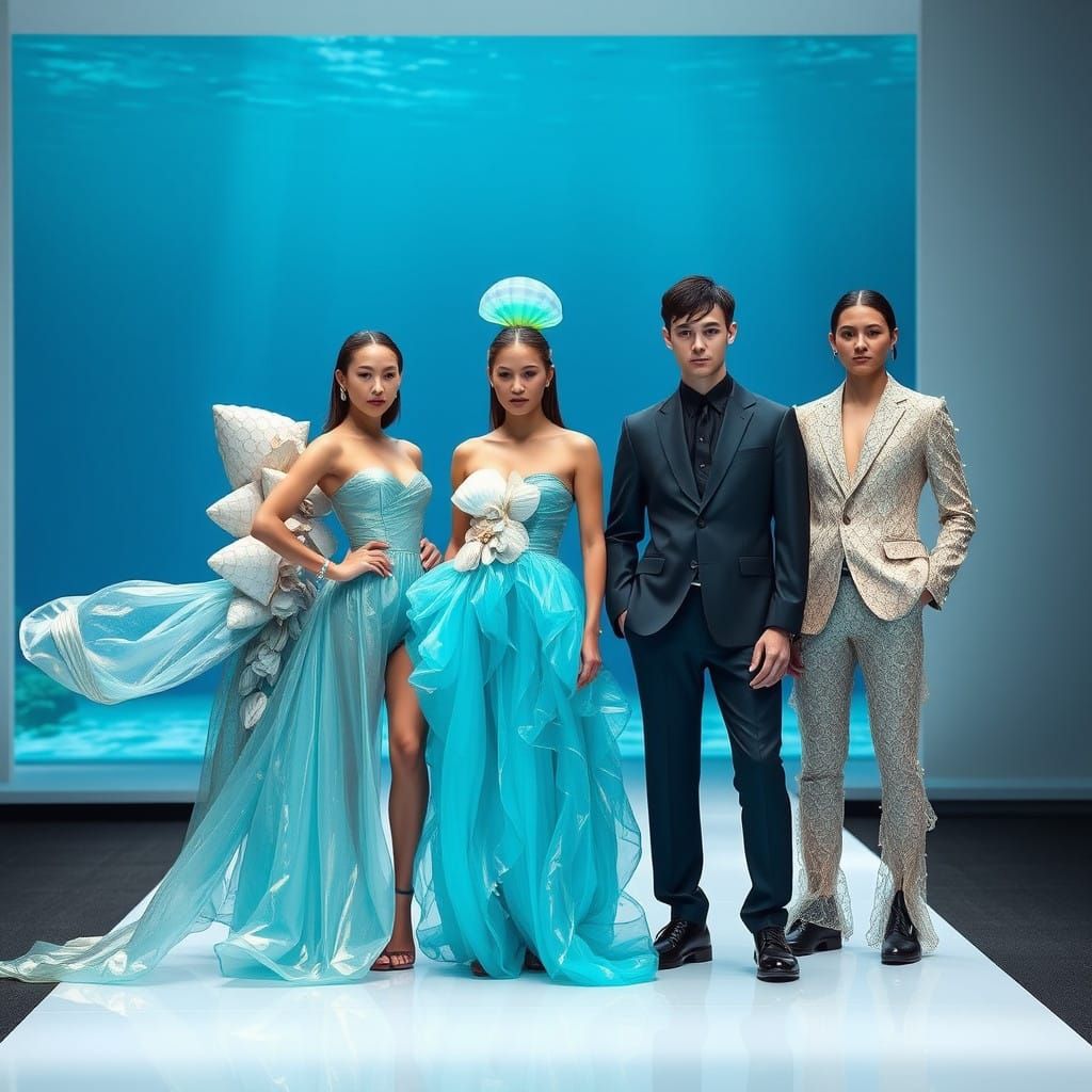 Fashion Designers Showcase Eco-Friendly Creations on Underwa...