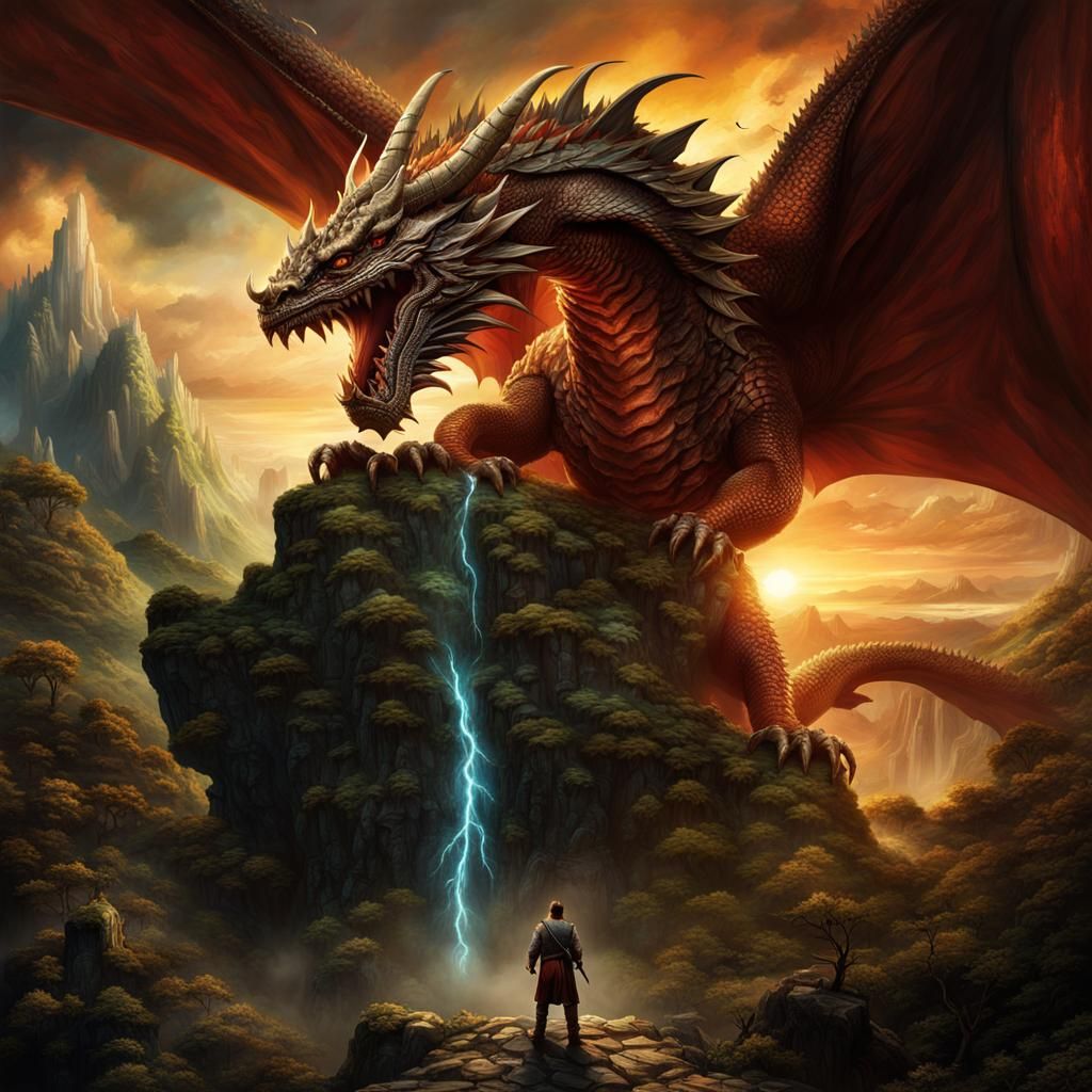 Dragon King Reborn as Man: Fantasy Concept Art