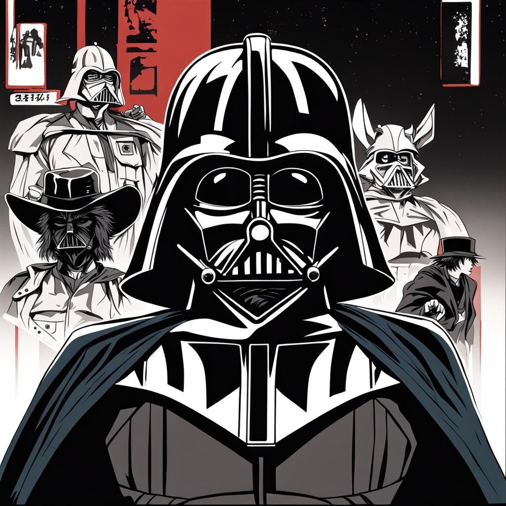 Darth Vader as Anime Cowboy Bebop Character