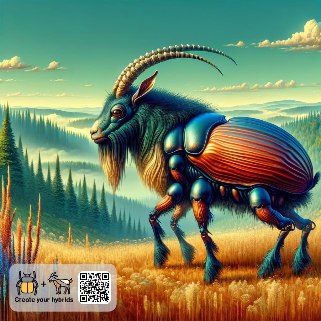 Goat-Beetle Hybrid Chimera