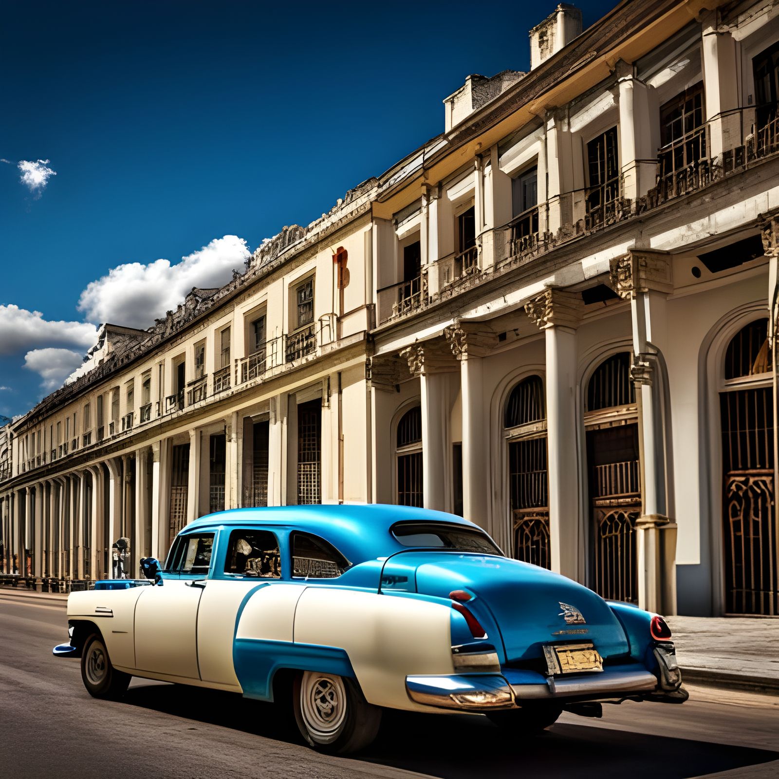 Classic Cuban Street Scene 01