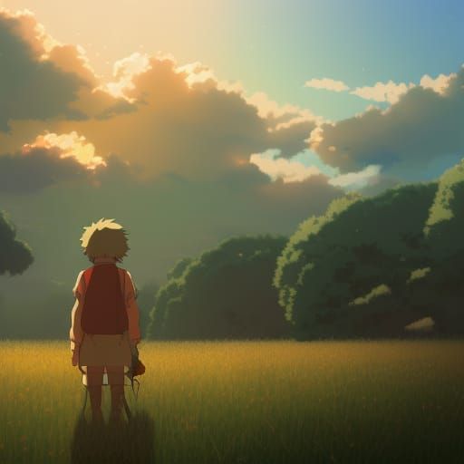 Cloud Rancher in Studio Ghibli Anime Style