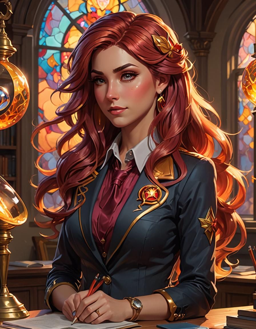 Sunset Shimmer Teacher: Hyperdetailed Digital Portrait