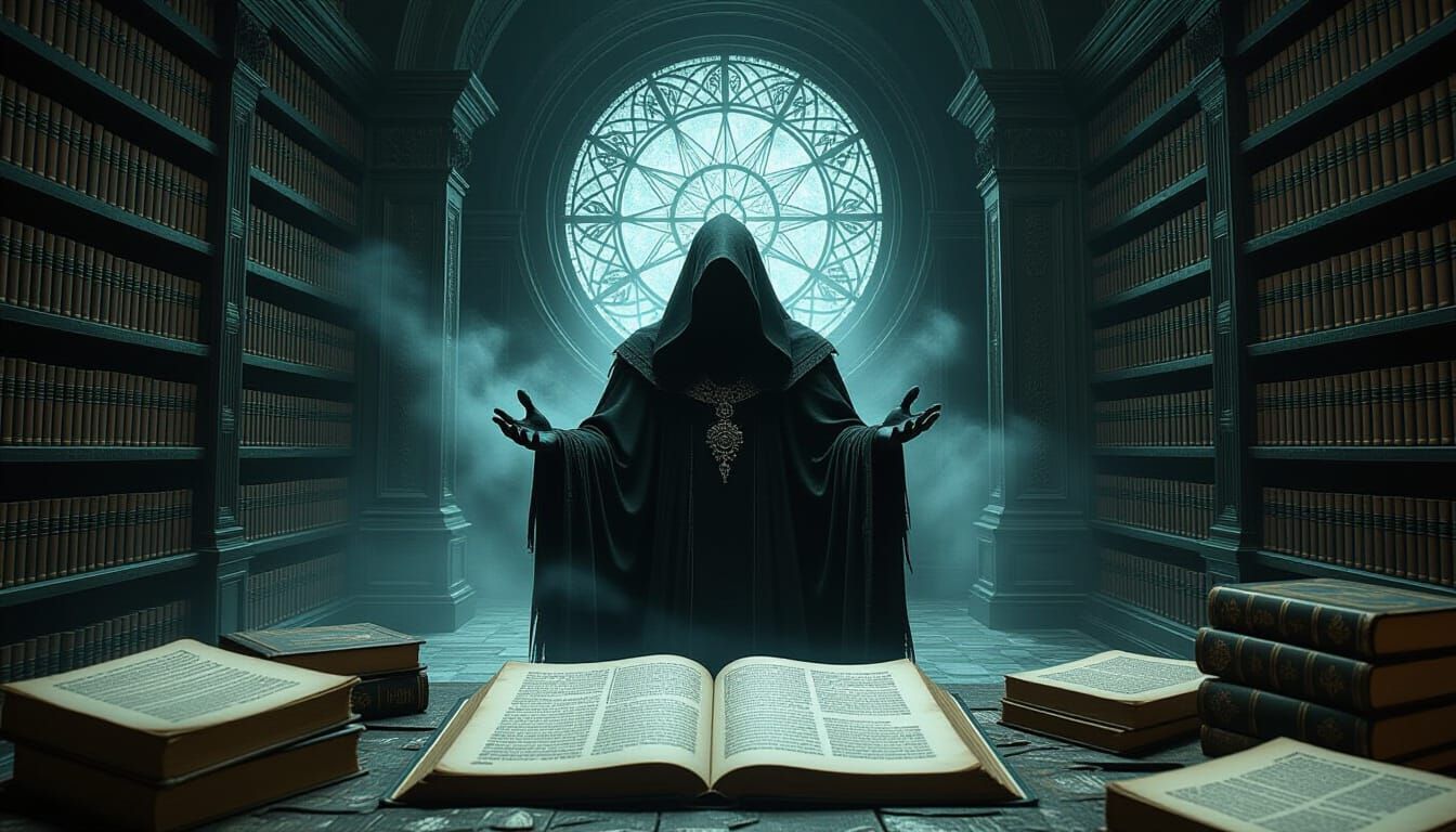 Shadowy Figure in Occult Study