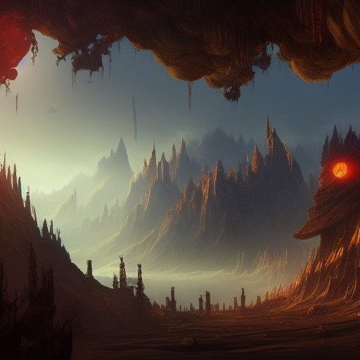 Detailed Ninja Matte Painting in 8k Resolution