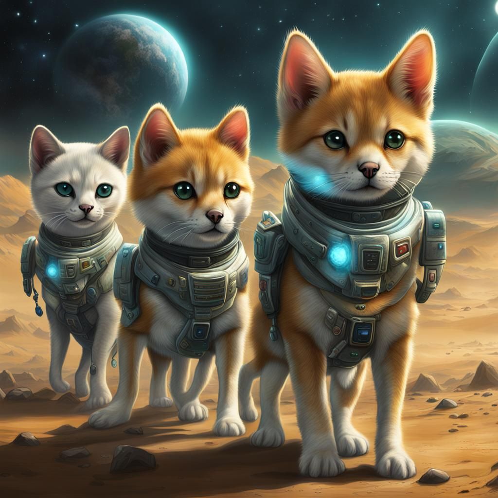 Alien Kitten Spacefarers: Speculative Xenobiology Concept Ar...