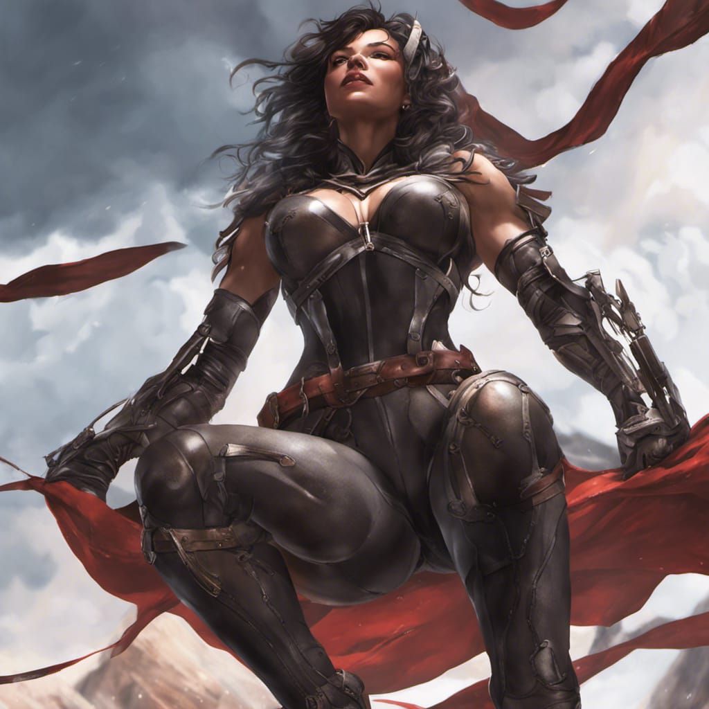 Captured Super Heroine in Dark Fantasy Dungeon