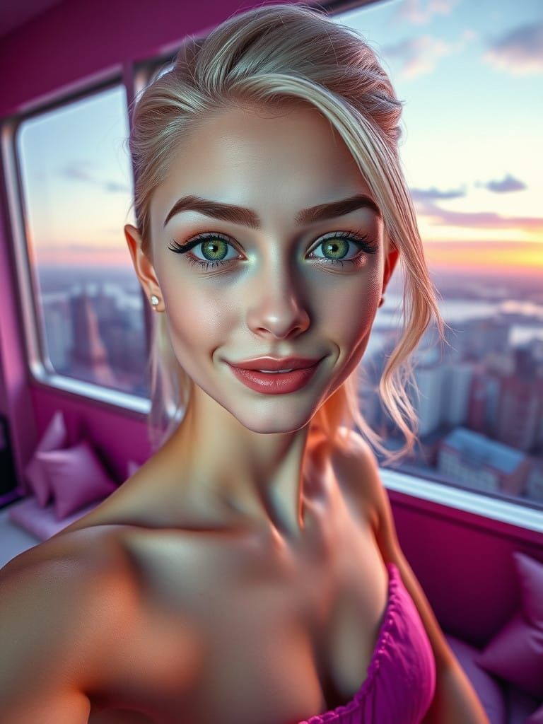 Breathtaking Alien Goddess Shares Cosmic Selfie