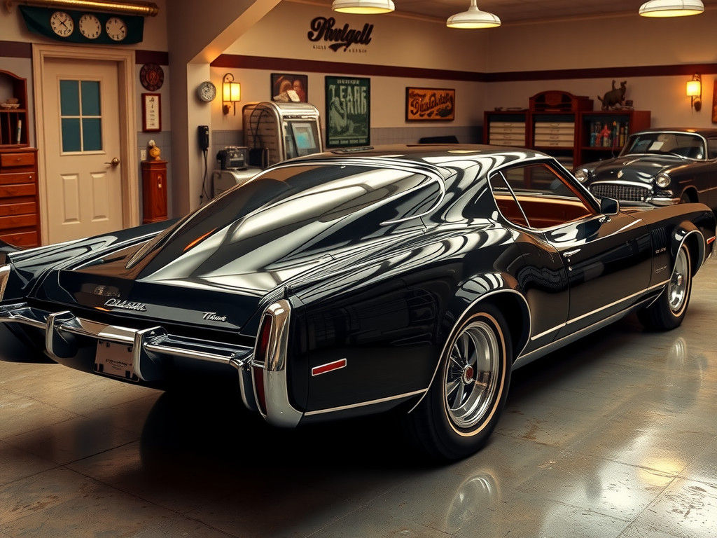 Retro-Futuristic Grand Tourer in Classic Garage