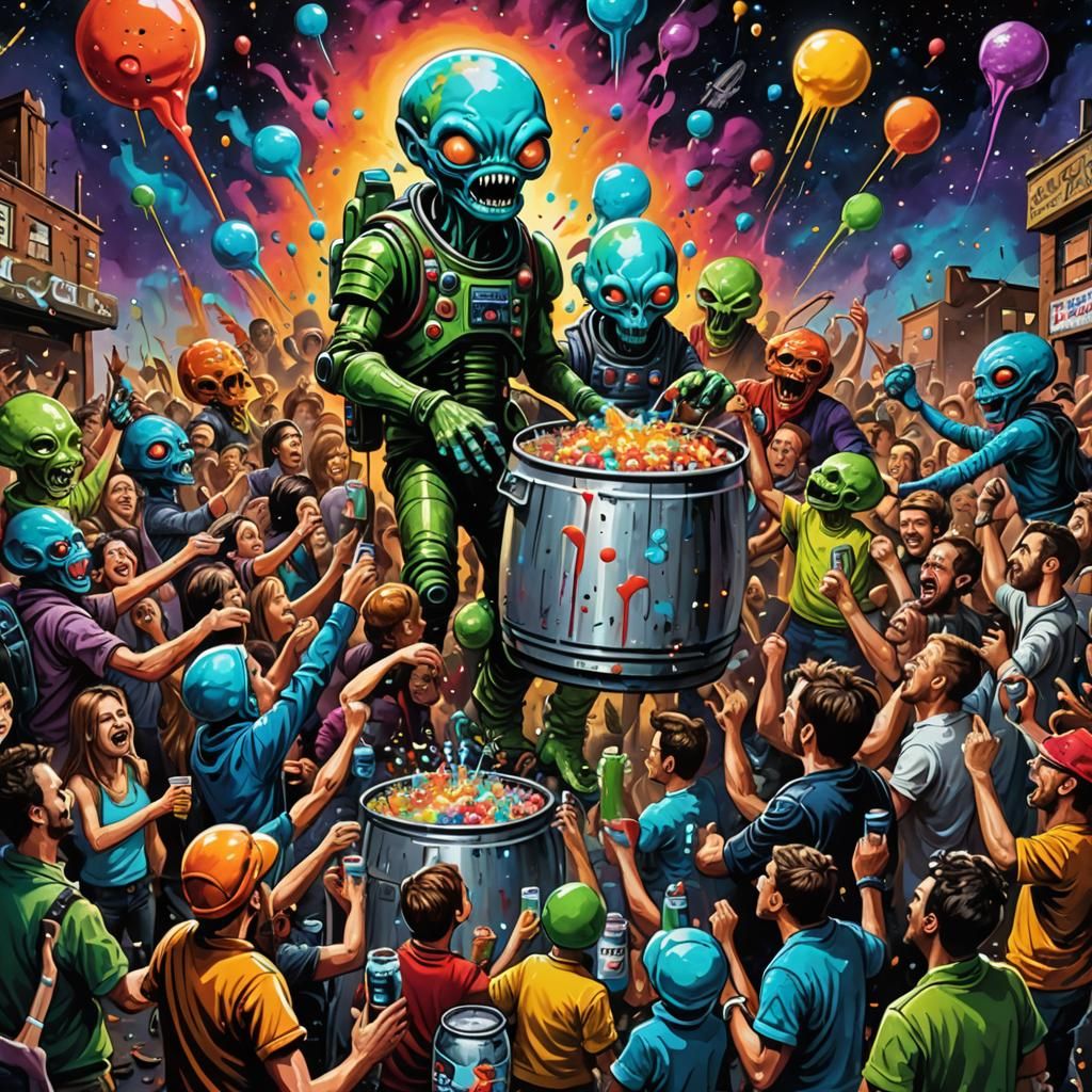 Intergalactic Party: Graffiti Art in Space