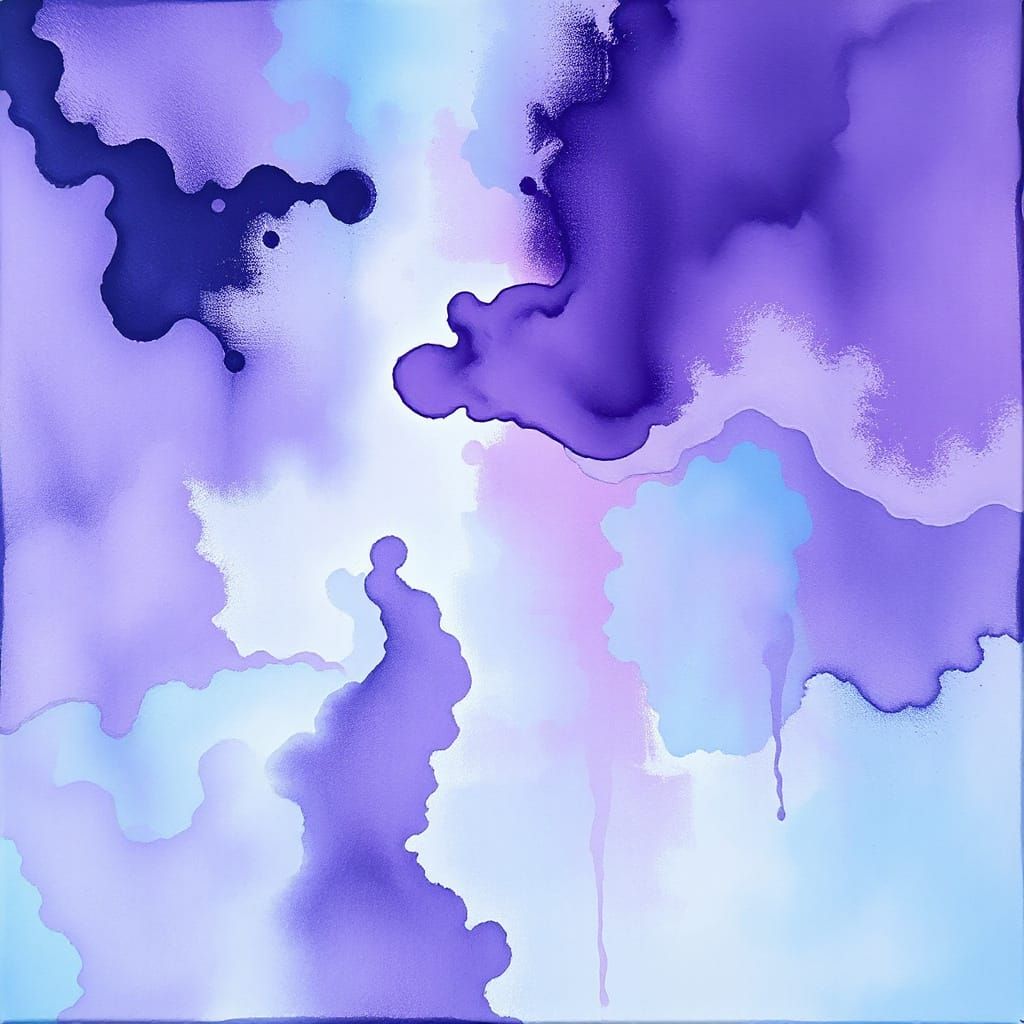 Abstract Dreamlike Haze Art in Vibrant Colors