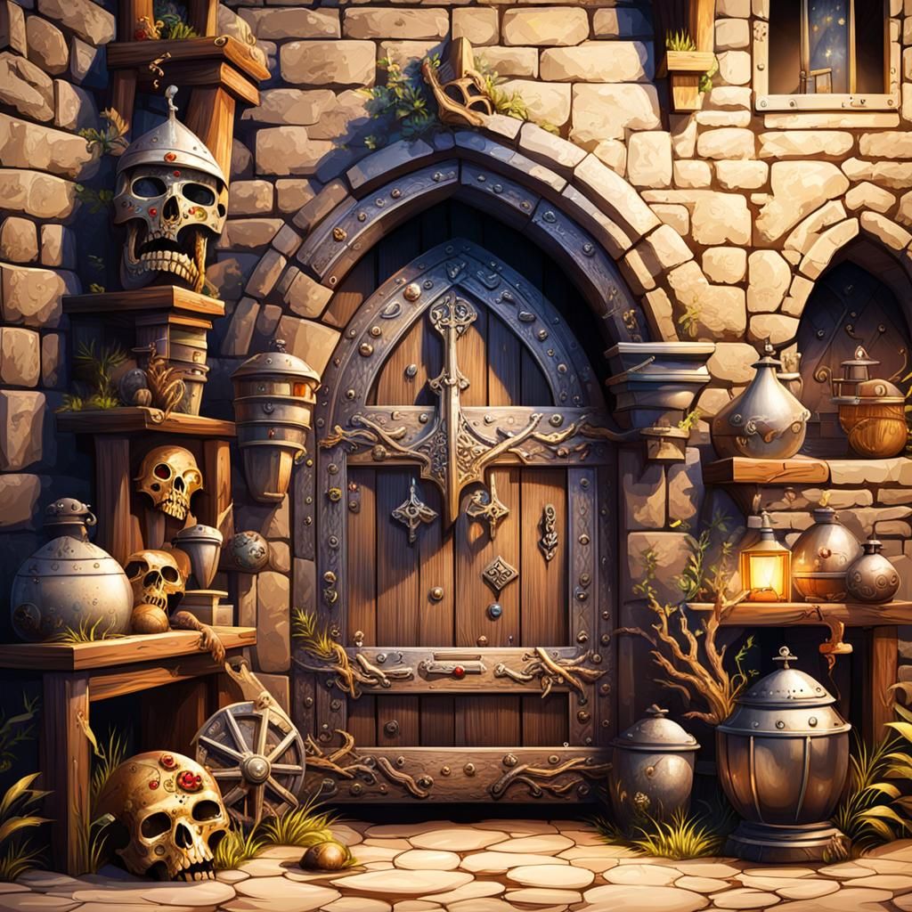 Medieval Lair Entrance Reveals Hidden Treasures