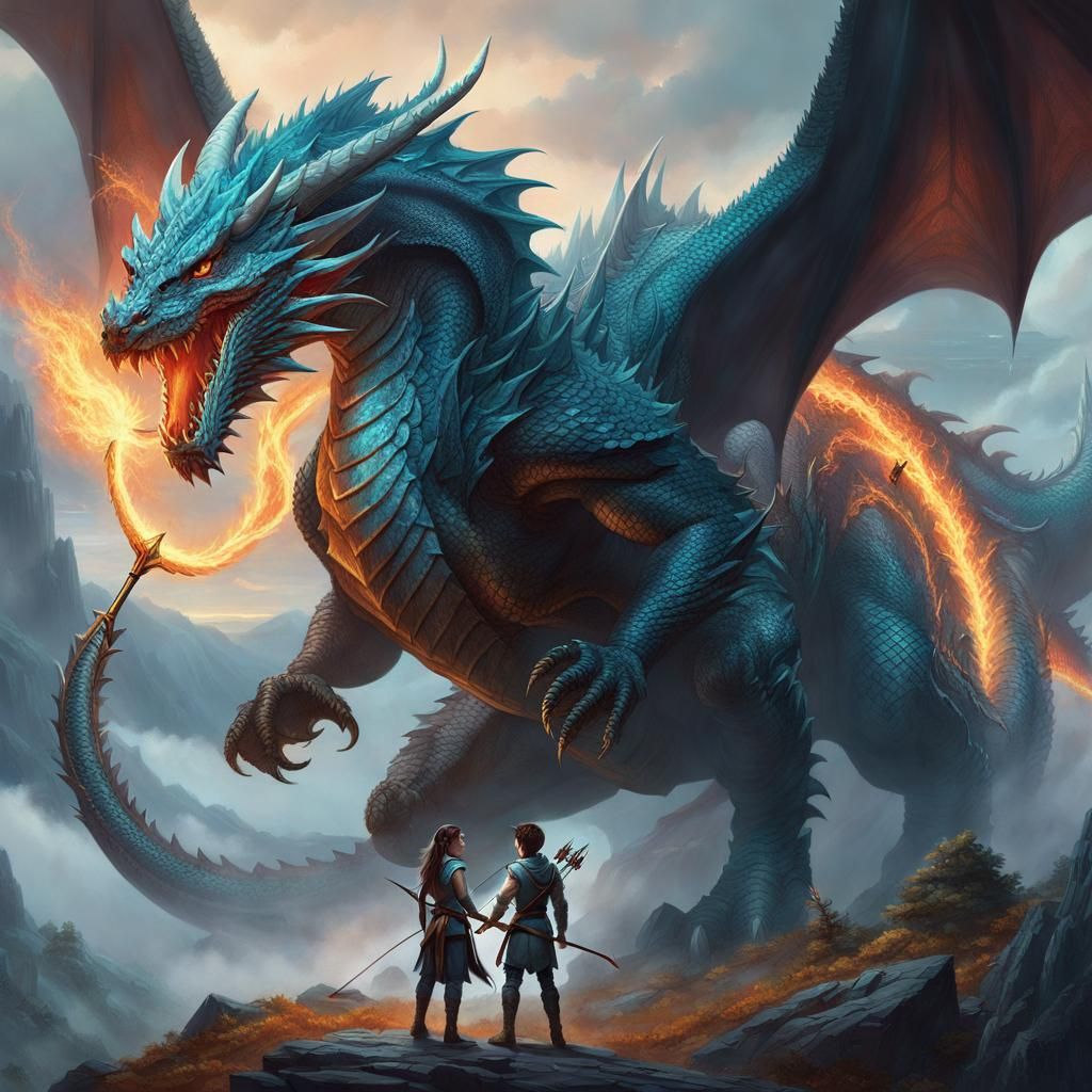 Siblings Face a Dragon in Ethereal Fantasy