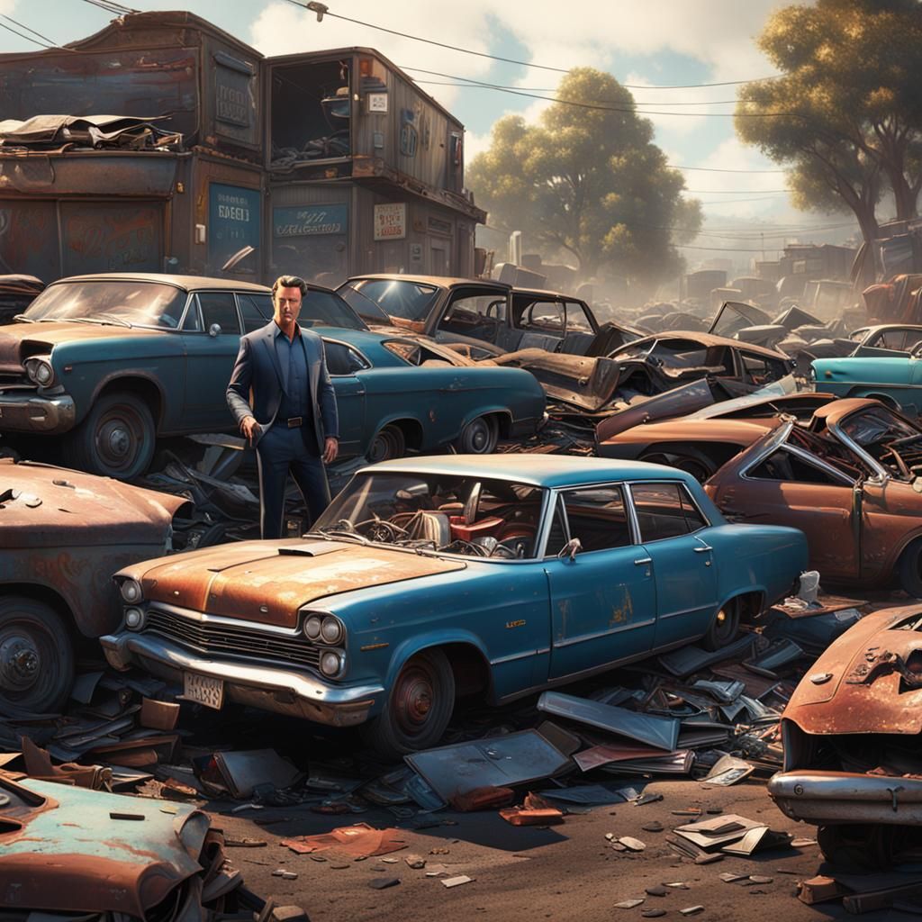 Gavin Newsom Used Car Sales: Detailed Matte Painting