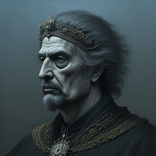 Grim Post-Apocalyptic Landscape in Dark Art Style