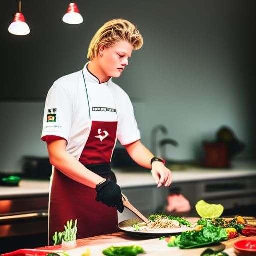 Mick Schumacher Cooking: Professional Photography