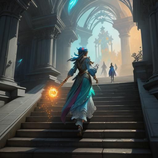 Goddess of Light and Healing in Dynamic Lighting