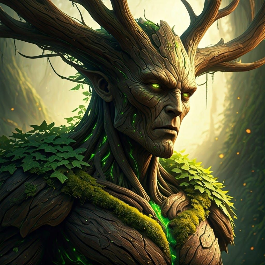 Majestic Tree Guardian Radiates Nature's Power