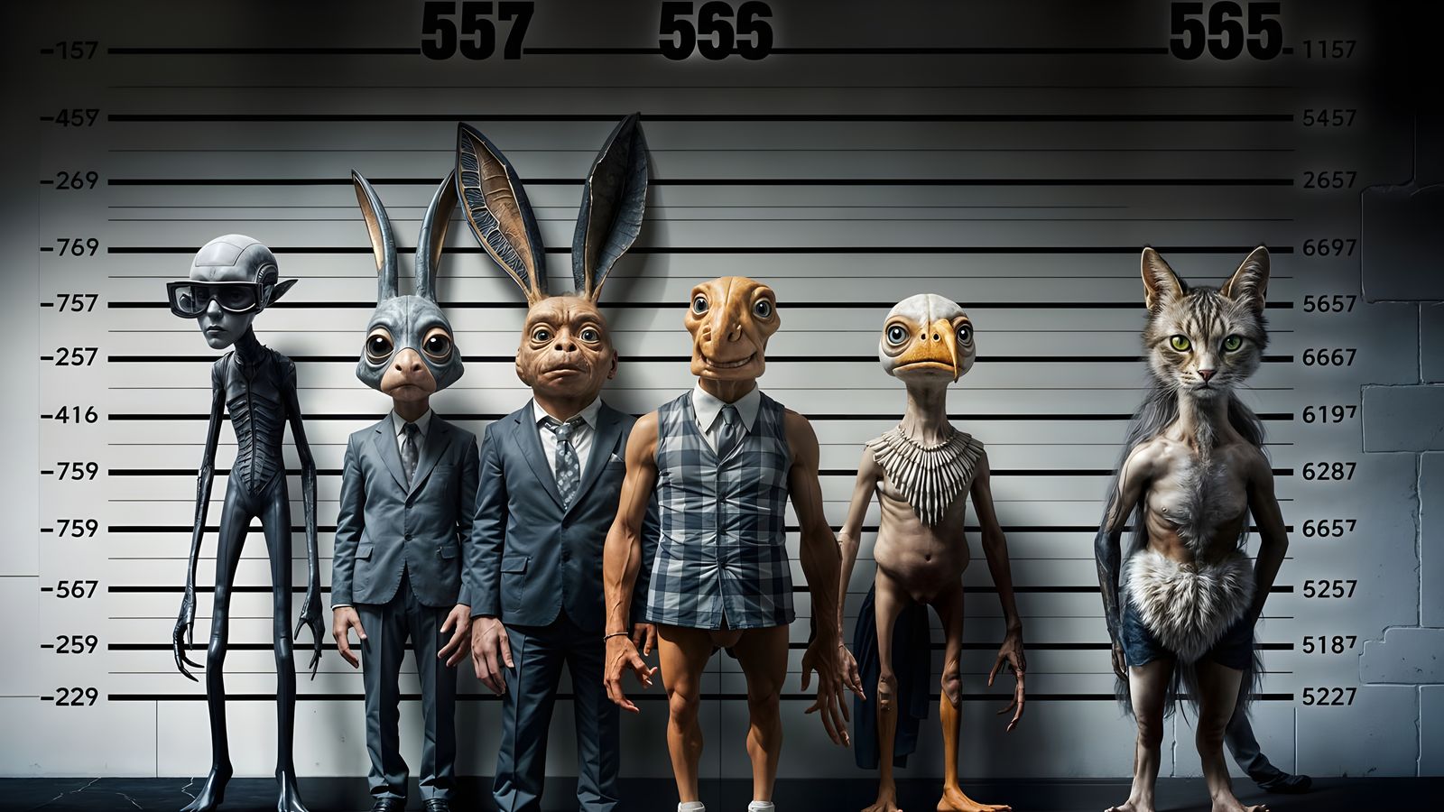 Cinematic Portraits of Unconventional Suspects in a Moody Li...