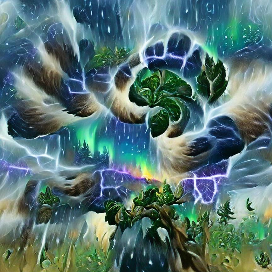 Druid Storm Magic Concept Art