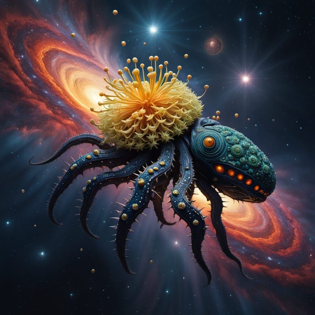 Lovecraftian God Emerges From Starry Nebula