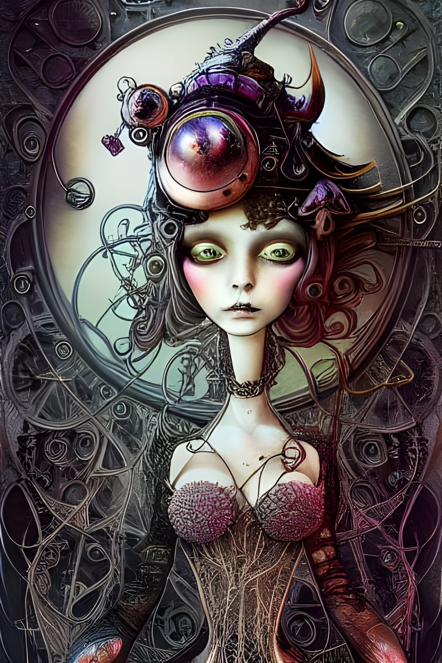 Steampunk Princess in Hyperdetailed Style