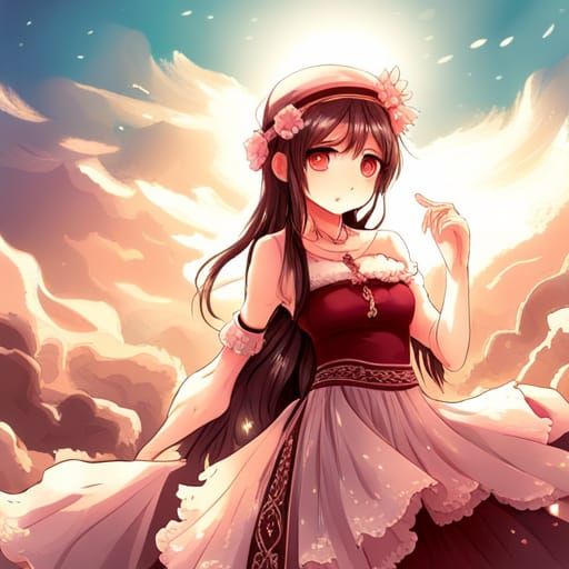 Anime Style Gypsy Girl in Manga Key Visual