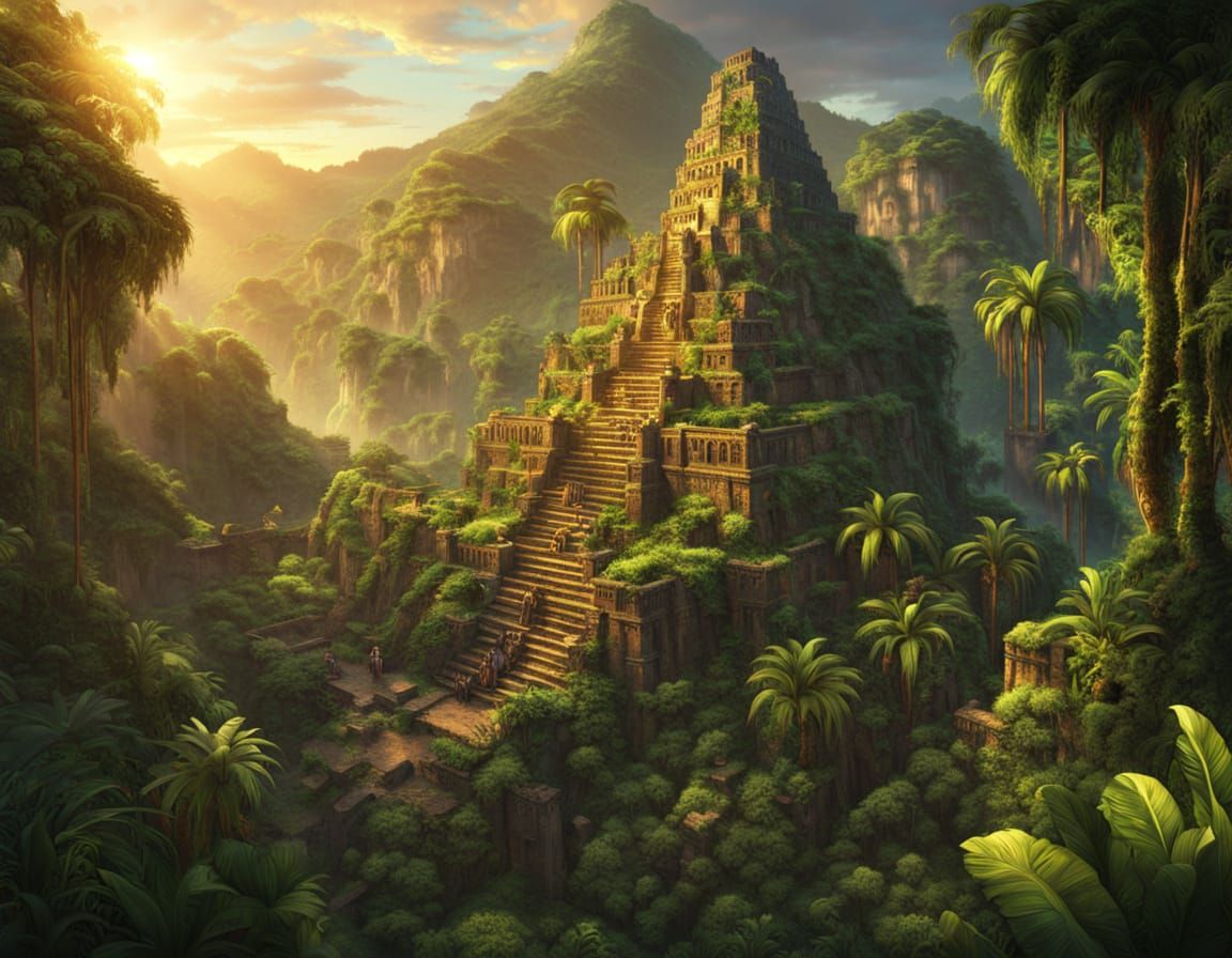 Lost Inca City of Gold in Jungle