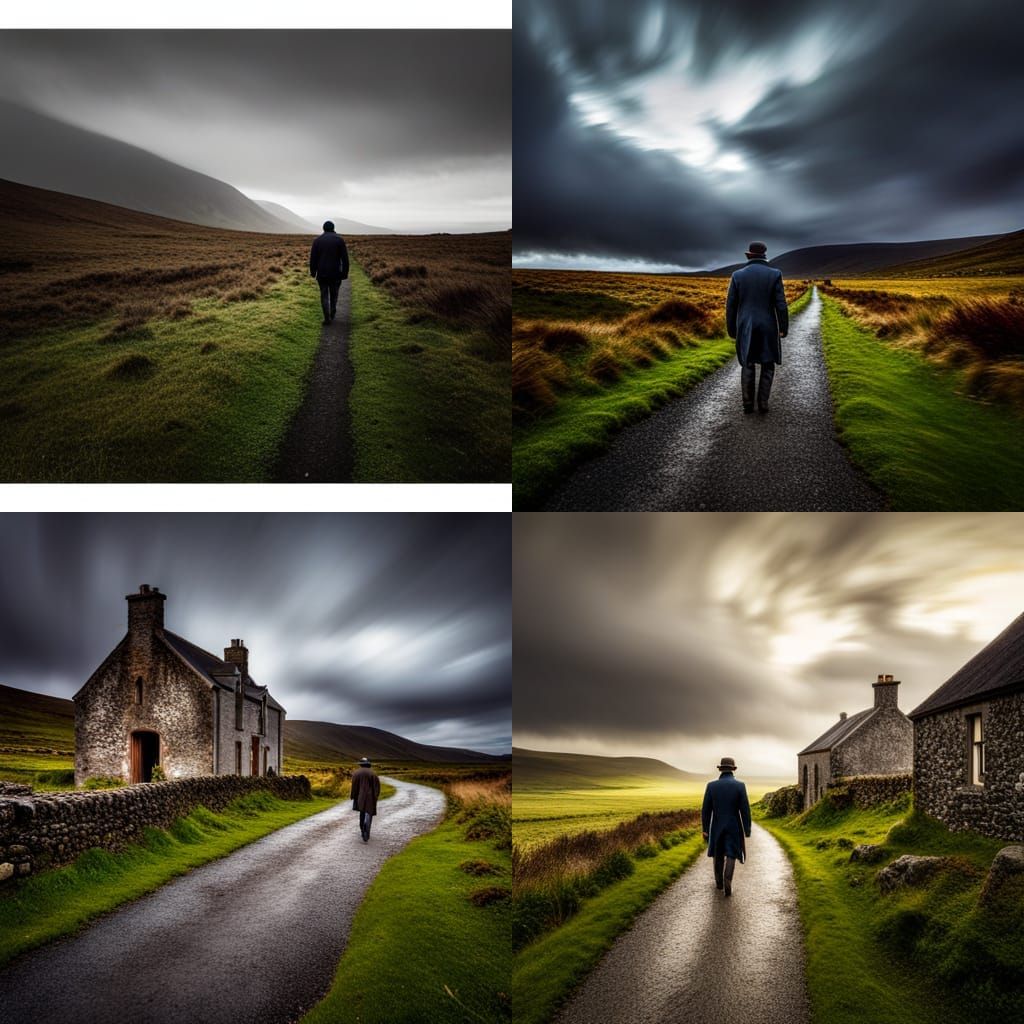 Ethereal Ghostly Figure in County Mayo, Ireland