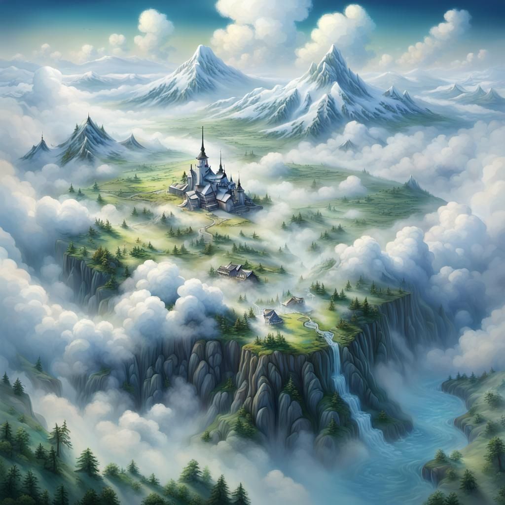 "Aerial view of a village in Hokkaido