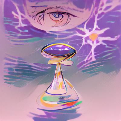 Mystical Psychic Portrait in Digital Art Style