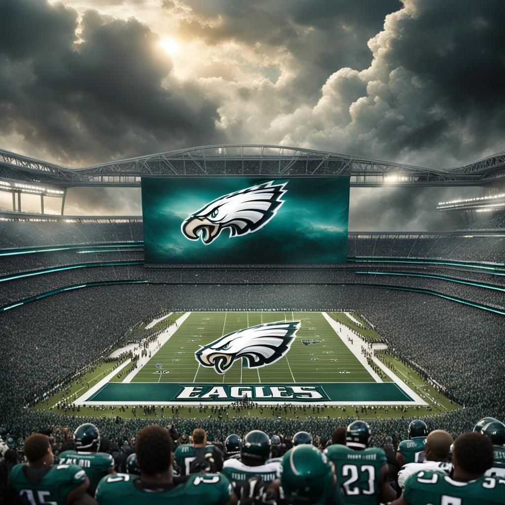 Philadelphia Eagles Touchdown: Digital Matte Painting