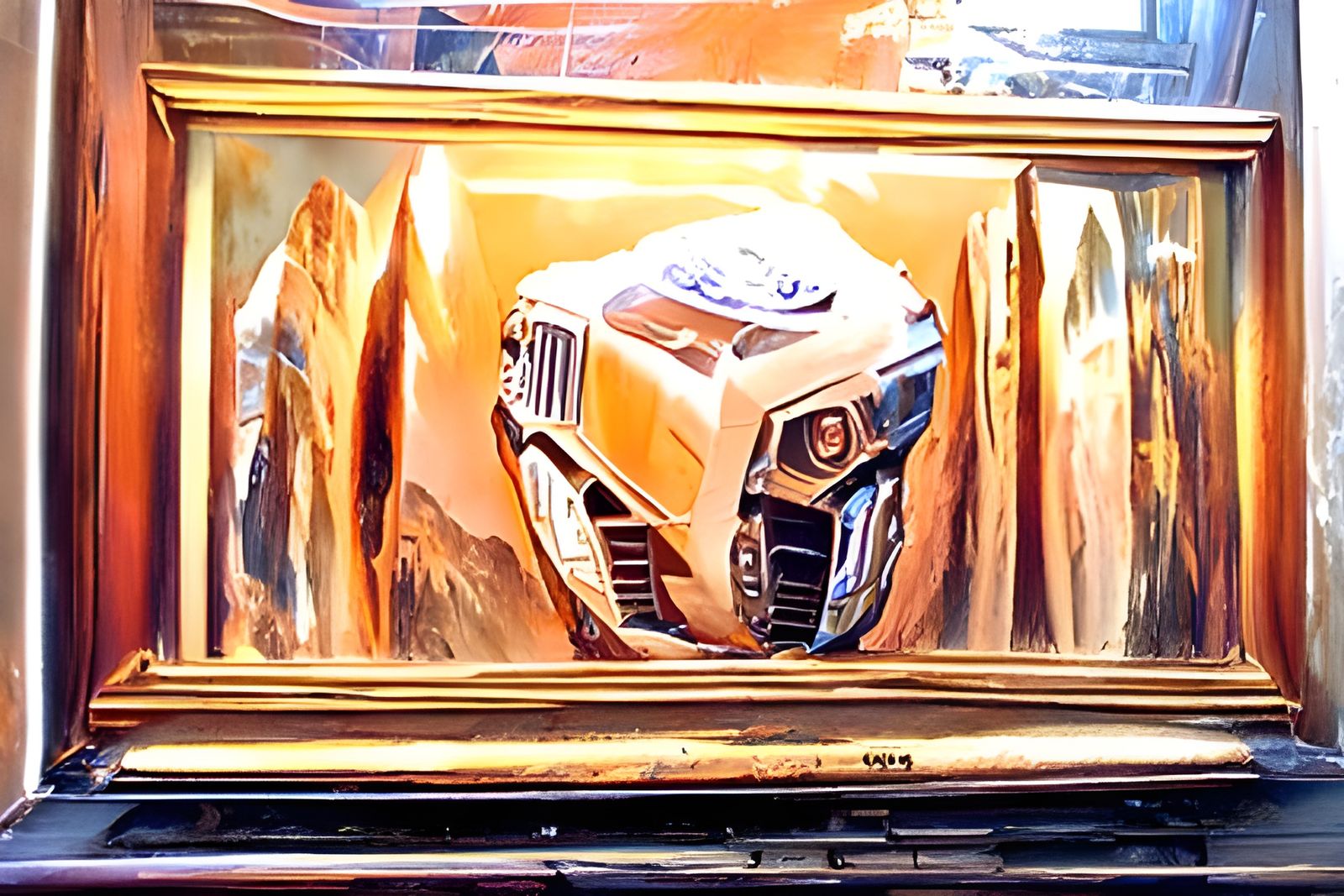 Robots Transform: Oil Painting in Gurney Style