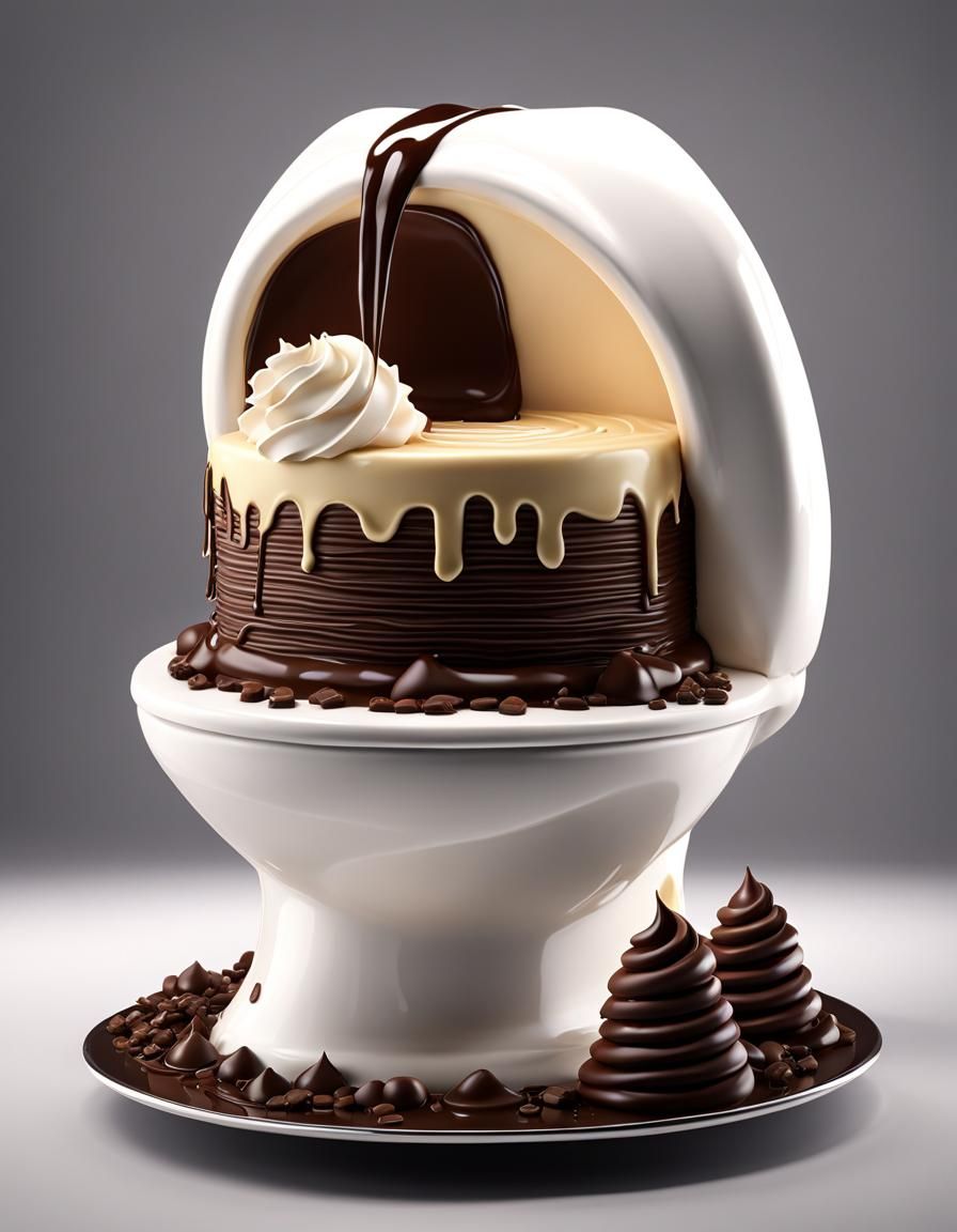 AI Cakes Ltd presents their first edition "Bog standard" cake for 2023